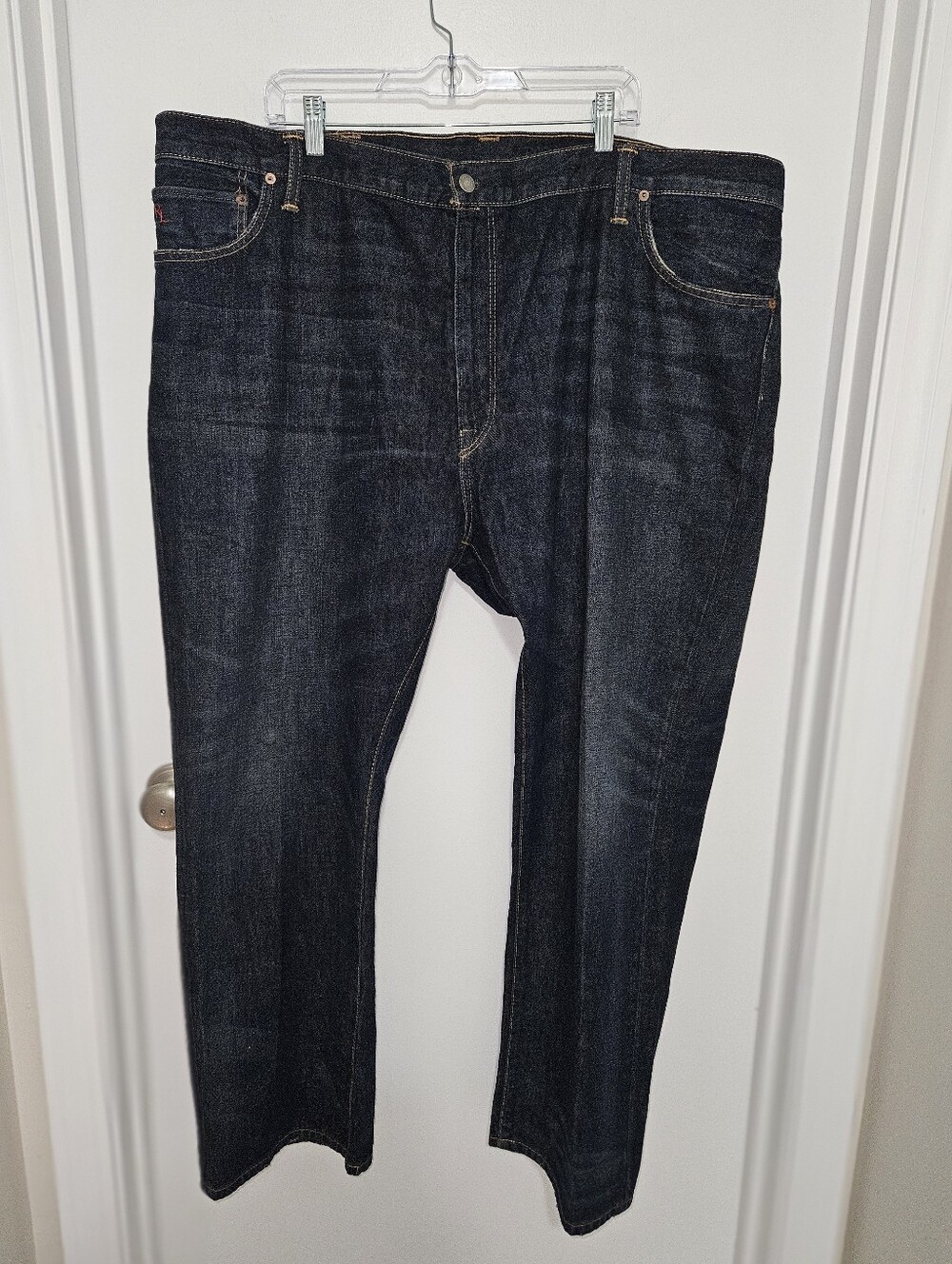 Polo Ralph Lauren Hampton Straight Jeans Mens Size 46Bx30 Blue Denim Relaxed Fit